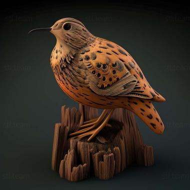 3D model woodcock (STL)